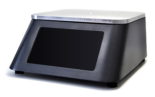 A prototype of the scales - 3D printout with a complete surface treatment combined with CNC made metal parts